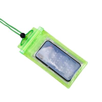 China Customized Clear Waterproof Mobile Phone Cover Cell Phone Bag PVC Waterproof Beach Bag for sale