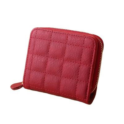 China New waterproof designed zippered ladies pinch cute cheap leather bags and wallets PU wallets for sale