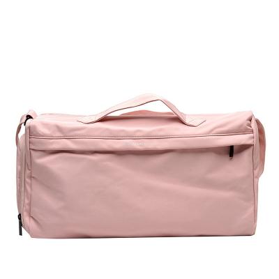 China Soprts Gym Bag Yoga Travel Weekend Gym Overnight Bag With Shoe Compartment Travel Sports Fleece Gym Bag for sale