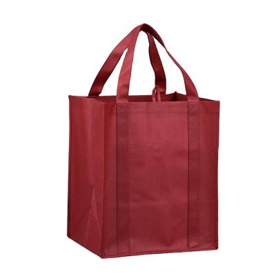 China Cheap Personalized Custom Logo Handled Reusable Shopping Bag No Woven Shopping Bag for sale