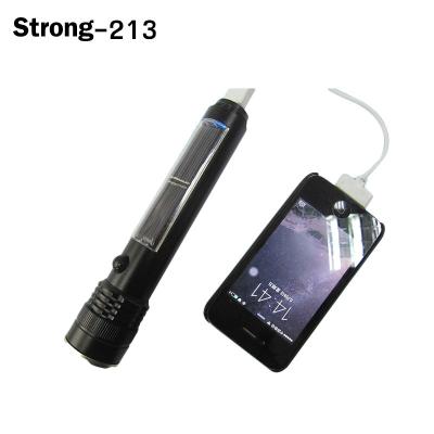 China Emergency USB Solar Power Rechargeable Torch for sale