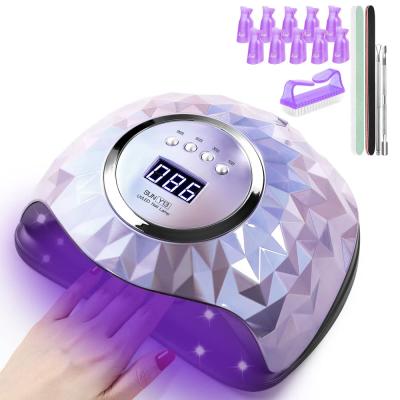 China Plug in 110W uv/led USB power supply and power supply Eco-friendly and non-toxic nail lamp nail lamp nail dryer with timer 4 setting automatic flash lamp and sensor treatment lcd display for gel nail polish for sale