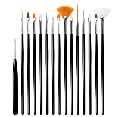 China Brand Customized Wholesale Brand Durable Soft Fur Brush Nail Art Acrylic Nail Brush for sale