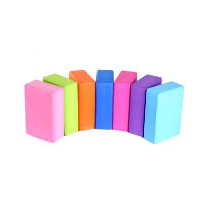 China Eco Friendly Non-Toxic Eva Dark Purple /pink/blue Pilates Full Gym Yoga Blocks Yoga Bricks for sale