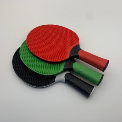 China Ping Pong Bat High Quality Plastic Silicone Daily Custom Sports Paddle Waterproof Table Tennis Rackets for sale