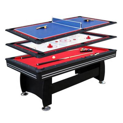 China 5 6 7 8 Professional 9 Foot Portatil Billiard MESA From OEM Cell Phones 3 in 1 Billiard Table with Billiards Ping Pong and Air Hockey Billiards Three in One Factory Small Mini Billiard Table porcelain for sale