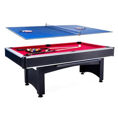 China MESA De 2 billiards in 1 Mesa de Para electronico de marcador custom made Popular 2 in 1 pool table-tennis table two in one snooker snooker ping pong billiard table small for pool games adult children interior for sale