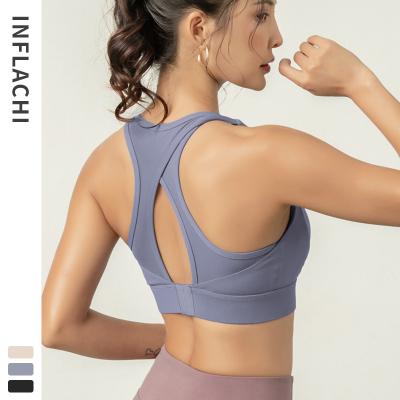 China New Low Price High Quality Gym Women Breathable Fashion Sports Seamless Yoga Bra for sale