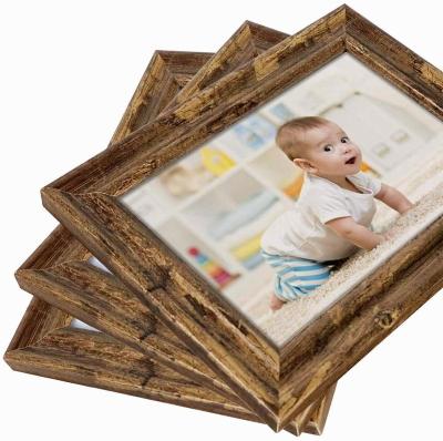 China Brown 8x10 Handmade Farmhouse Style Picture Frames Rustic Wooden Picture Frames for sale