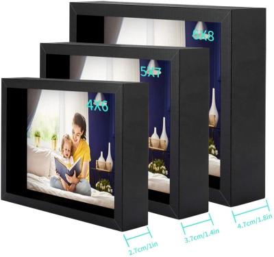 China Handmade Display 4x6, 5x7, 6x8 Photos Wall Mount Wood Collage Picture Frame for sale