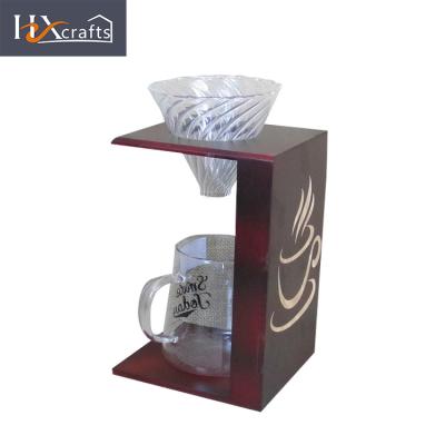 China Best Viable Wholesale Cheap Wooden Reusable Coffee Filter Holder for sale