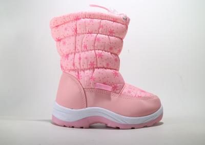 China Bota de Invierno de cuero Unisex para niños Bota de taco plano para niños Bota caliente en venta