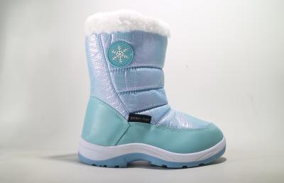 China Ronde teen Middelgrote schoenen Kinderen Sneeuwlaarzen Lederen kinder winterschoenen Te koop