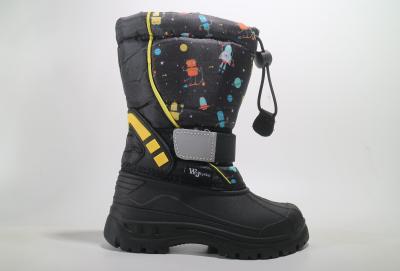 China Leer Warm Kids Snow Boots Winterseizoen baby sneeuwschoenen Te koop