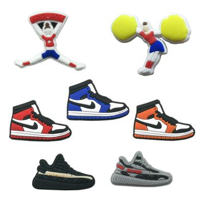 China Wholesale 2021 Hoop Charm Manufacturer Hot Sale Kobe PVC Croc Charms Croc Shoe Charms Sports Charms Kids Gift for sale