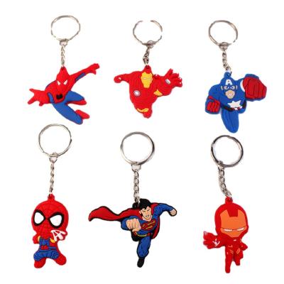 China Hot Selling Cartoon PVC Keychain PVC Superhero Rubber Key Chains Customize Keychains Promotional Gamepad Gift Key Chain for sale