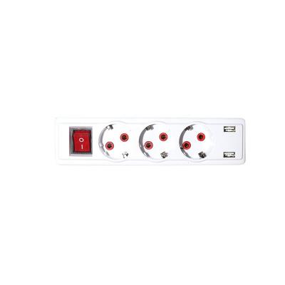 China Residential/Multi-Purpose 3 Outlet USB Socket Extension Electrical Universal Smart Switch Power Board for sale