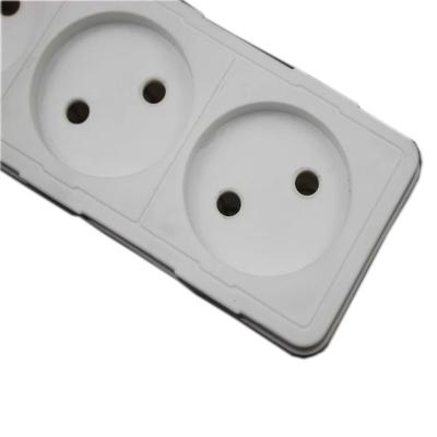 China Convenient Safety 4 Way Extension Cord Socket EU.standard Power Extension Socket for sale