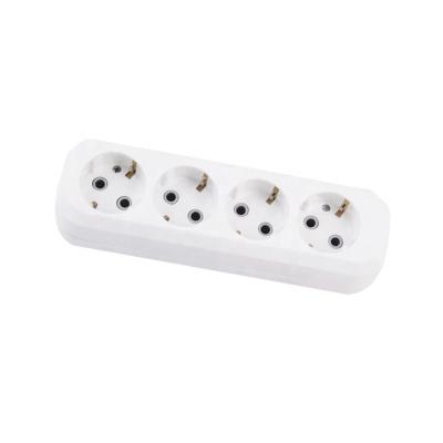 China Convenient Safety 5 Way Popular European Schuko Socket Grounding Standard Extension Socket for sale