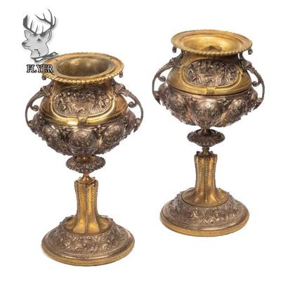 China New classical/postmodern large home flower pot bronze decorative antique vase for sale