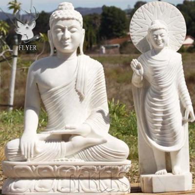 China Large Traditional Stone Carving Marble Statue Of Buddhism Buddha Sculpture for sale