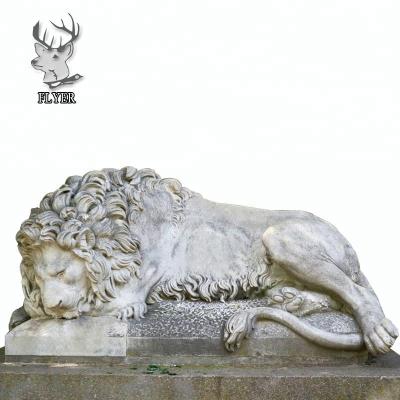 China Western Garden Ornaments Lion Decoration Natural Stone Sculptures For Sale for sale