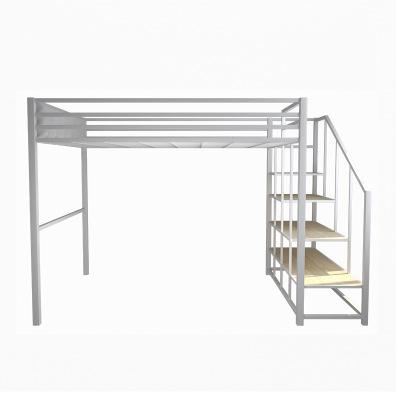 China Cheap wooden kids dormitory bed loft kids bunk bed with wooden desk stairs bed loft sets for sale for sale