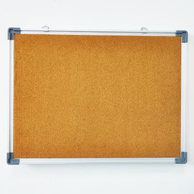 China Easy Install Wholesale Custom Design Wall Framed Note Notice Message Pin Bulletin Cork Board With Aluminum Frame for sale