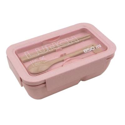 China Wholesale Promotional Heatable Straw Fiber Wheat Bamboo Warm Stack Customize Lunch Bento Box for sale