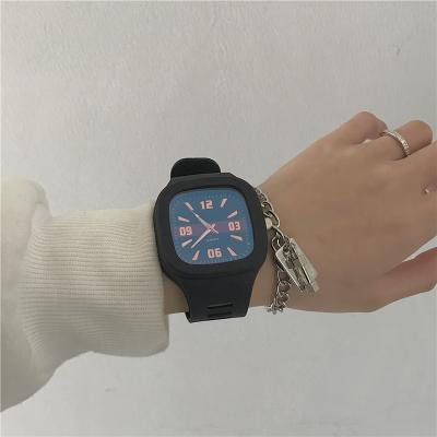 China Full Calendar Summer Top Selling Unisex Student Girls and Boys Wristwatches Silicone Sports Square Quartz Luxury Watches for sale