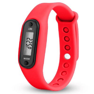 China 2022 New Fashion Chronograph Led Crystal Plastic Watch Case Silicone Band Step Motion Calorie Pedometer Sports Digital Watch for sale