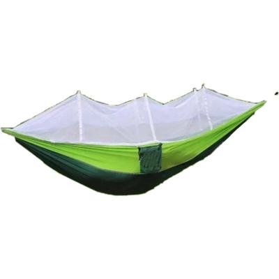 China Adult Fabric 2 People Double Parachute Hammock Swing Outdoor Hammock With Mosquito Net for sale