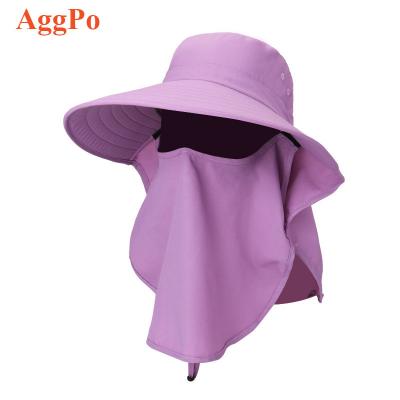 China Breathable Sun Protection Hat Summer Outdoor Sun Neck Protection, Insect Repellent And Anti-ultraviolet Fishing Hat, Big-Rimmed Fisherman Hat for sale