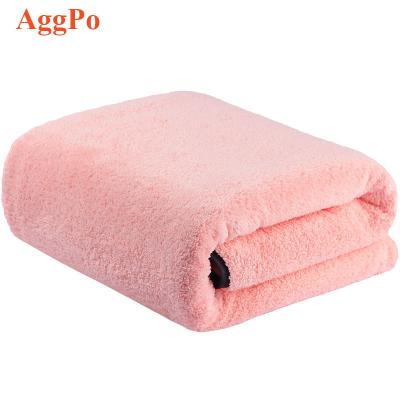 China QUICK-DRY Coral Absorbent Adult Soft Absorbent Large Household Towel Household Towel Bath Velvet Thickened Towel QUICK-DRY for sale