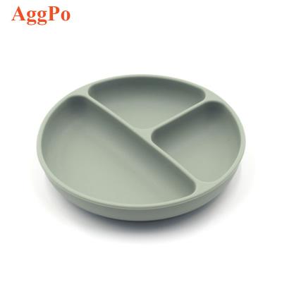 China Children's Baby Silicone Dinner Dish Strong Suction Toddler Baby Tableware Eating Training Bowl Food Complementary Bowl for sale