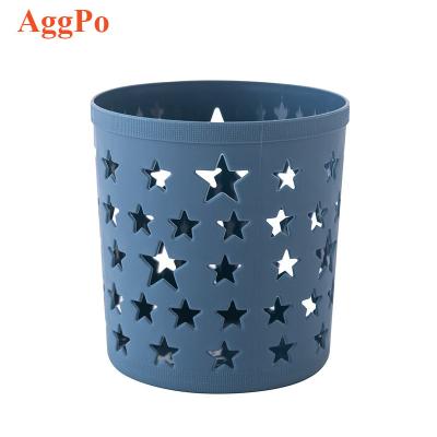 China Creative Cute Multifunctional Desktop Pen Stand Large Capacity Stationery Storage Box Pen Stand Star Pen Holder for sale