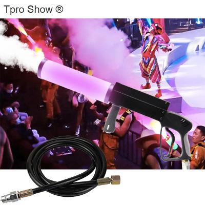 China DISCO CLUB PARTY Elevate Gun Handheld CO2 Gun Jet Spray Gun Cannon Dj Singer CO2 Firing Lead W/ High Press Hose for sale