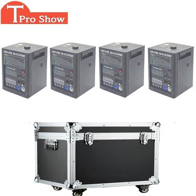 China 4Pcs Sparkular Stage Light Effect Machine Dmx Spark 700W Remote Control Flying Case Cold Packing For Indoor Outdoor Wedding Stage Show for sale