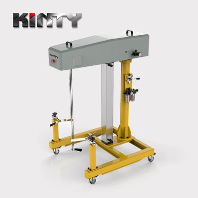 China Kinty Electric Paint Mixer Large Capacity 0-1440RPM Frequency Agitator Mixer Viscous Liquid Chemical Lifting Dispersing Machine for sale