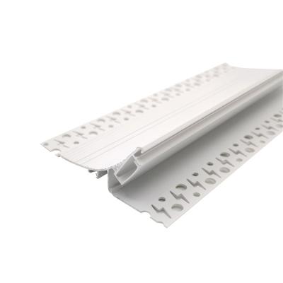 China Radiator Opal Diffuser Heatsink Recessed Trimless Plaster Wall Strip Extrusion Led Aluminum Profile for sale