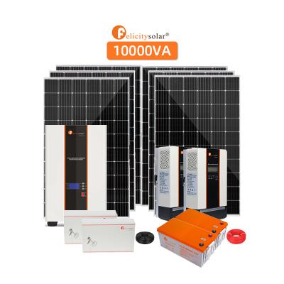 China Casa Felicity Solar 10 Kw Whole House Off Grid Solar Power System for sale