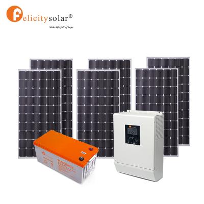 China 24v 3500w Home Application Long Lifespan Home Solar Power Storage Electric Solar System for sale