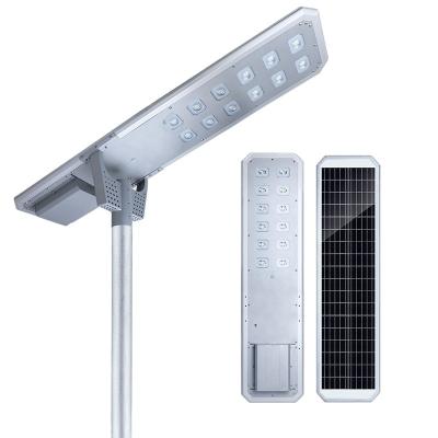 China Outdoor street ip65 80w energy saving waterproof outdoor smd integrated all in one led solar street light for sale