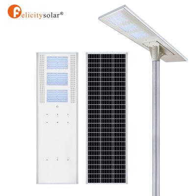 China Felicitysolar Outdoor Road Street Garden WAREHOUSE Long Lifespan 30W 40W 60W 60W 100W Solar Led Street Light All In One for sale