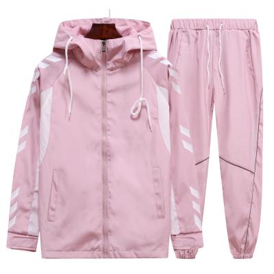 China 100% Breathable QUICK DRY Polyester Tracksuit For Men Outdoor Use Pink Jackets With Pant Set Latest Design Men/Women 2 Piece Set for sale