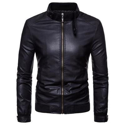 China QUICK DRY Leather Coat Men Jaqueta De Couro Masculina Winter Fashion Motorcycle PU Leather Jacket Blazer Jacket Split Leather Coat Jackets Men for sale