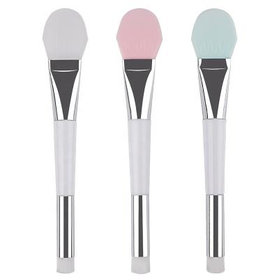 China New Face Covering Hair Makeup Silicone Brush NAIL Mask Wash Nasal Brushes Facial Soft Tool Single Double Head Applicator for sale