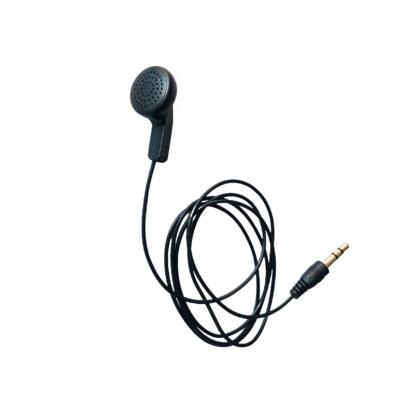 China Perfect Tour Guide Sound System 3.5mm One Ear Headphones Airline Disposable Mono Earphone for sale