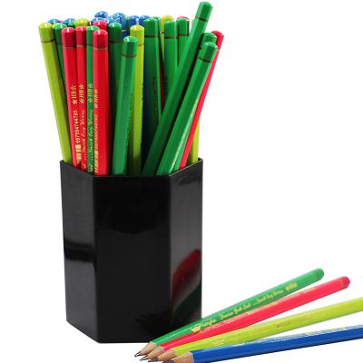 China Office & HONGHU NEON pencil school pencil HB pencil customer standard pencil for kids bulk circle and deformation goldenc dip for sale