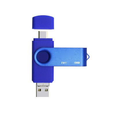 China For USB Flash Drive 3 in 1 128GB USB Flash Drive for sale